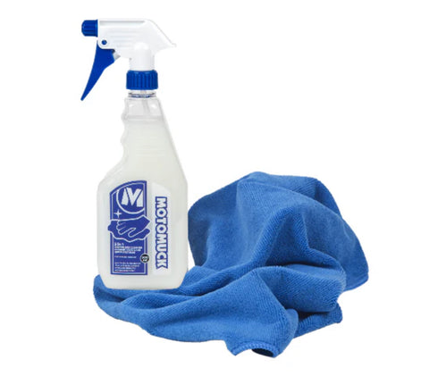 Motomuck 3 in 1 Waterless Wash, Quick Detailer + Microfibre Towel