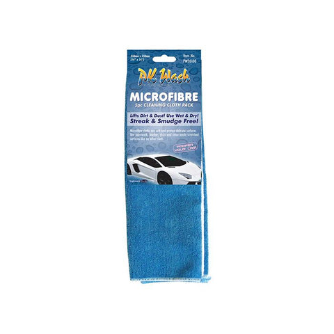 PK Wash MICROFIBRE 6pc CLEANING CLOTH PACK