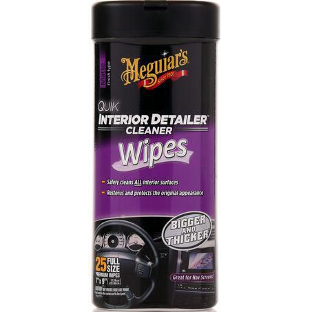 G13600 - Meguiar's Quik Interior Detailer Wipes 25pk