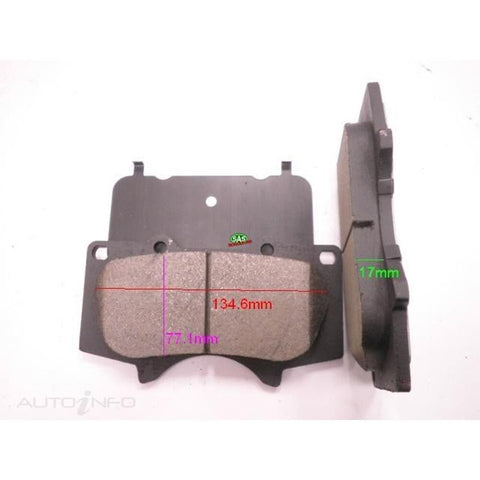 Royale Brake Pads - SAS-BP1482HD (Toyota Prado, Hilux 08-)