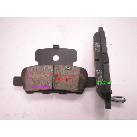 Royale Brake Pads - SAS-BP1509 (Nissan Murano, Primera, Xtrail 01-)